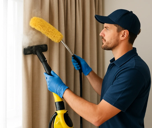 Trusted drapes cleaning technician Matty Curtain Cleaning carss-park-nsw QLD