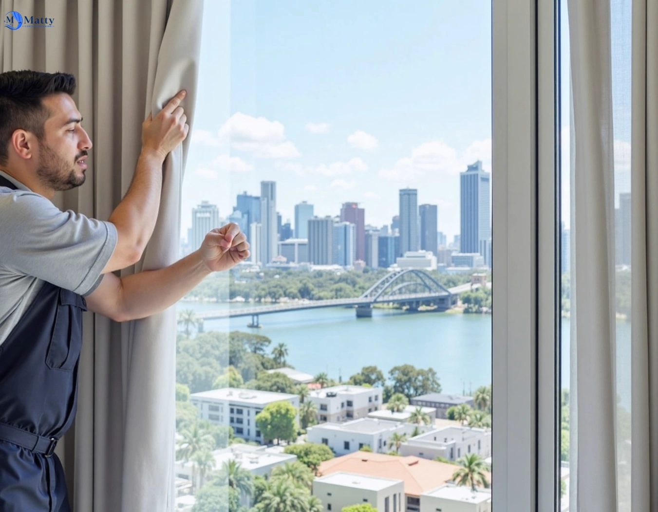 Professional curtain steam cleaning service carss-park-nsw QLD by Matty Curtain Cleaning